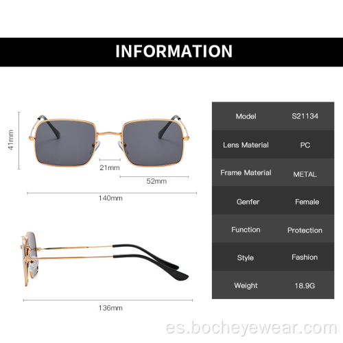 Nuevas gafas de sol cuadradas retro para hombre, gafas de pesca al aire libre europeas y americanas, gafas de sol de calle con viento, ss 21134 para mujer